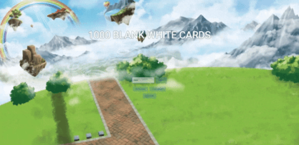 1000 Blank White Card